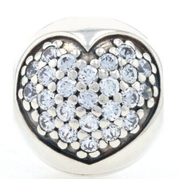 Sterling Silver Pandora Love of My Life Clip Charm - Picture 1 of 1